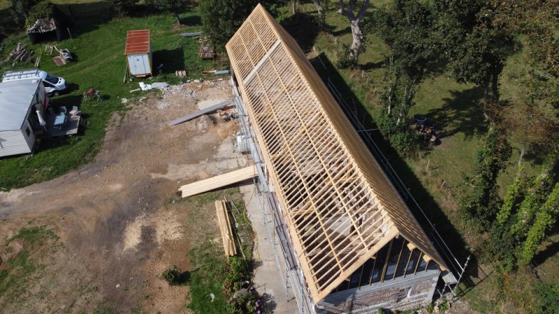 CHANGEMENT DE CHARPENTE BOIS SUR MESURE SECTEUR PROCHE DE VAMONT EN SEINE-MARITIME 76
