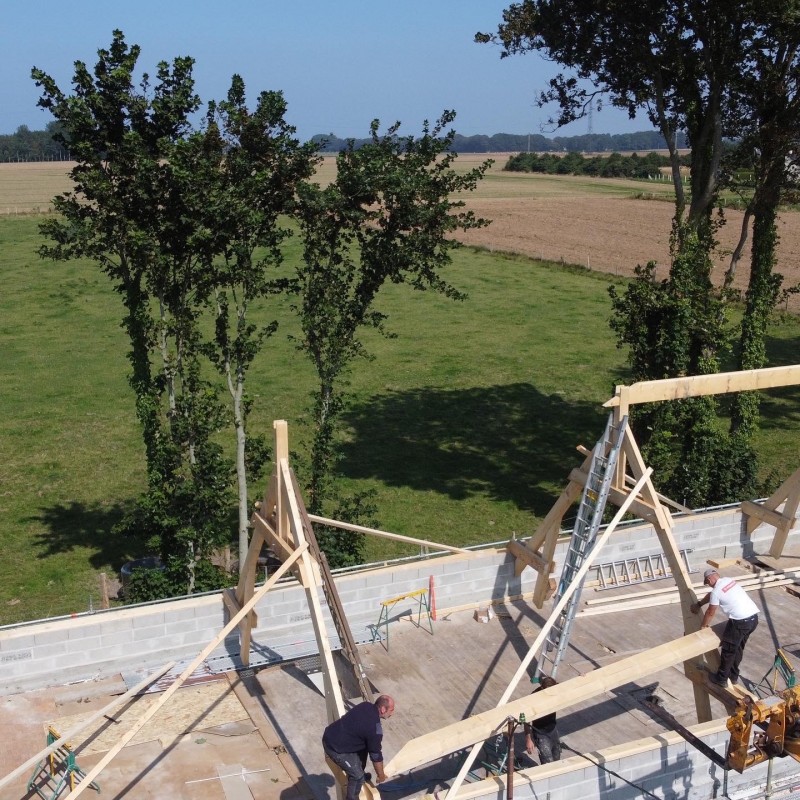 CHANGEMENT DE CHARPENTE BOIS SUR MESURE SECTEUR PROCHE DE VAMONT EN SEINE-MARITIME 76