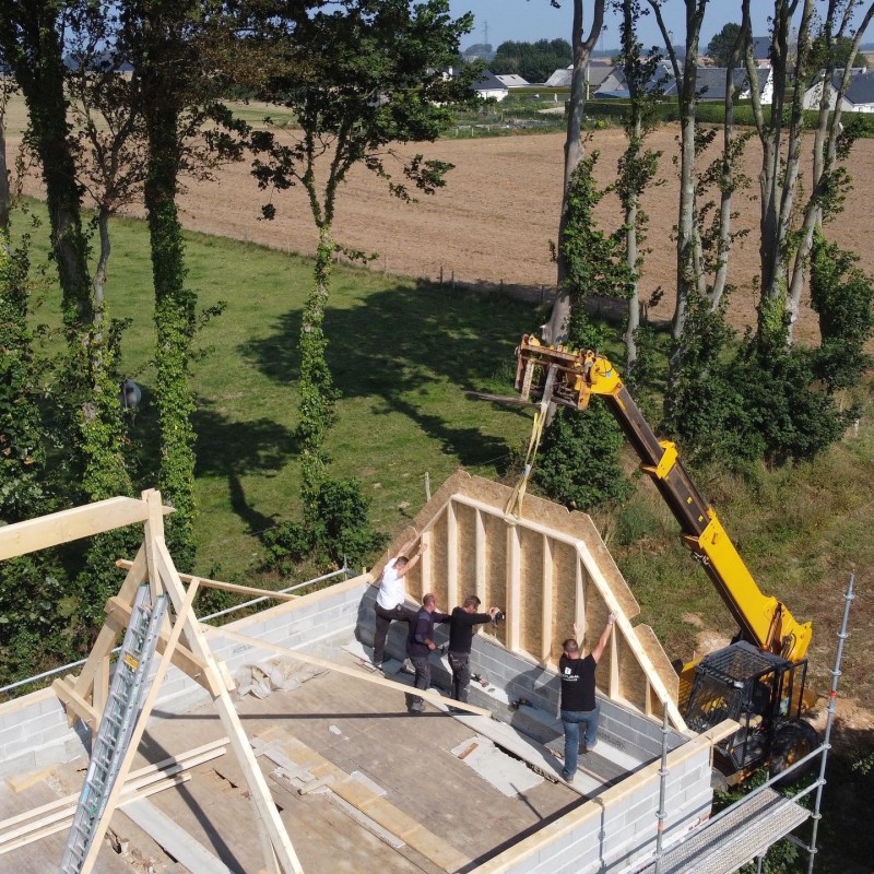 CHANGEMENT DE CHARPENTE BOIS SUR MESURE SECTEUR PROCHE DE VAMONT EN SEINE-MARITIME 76