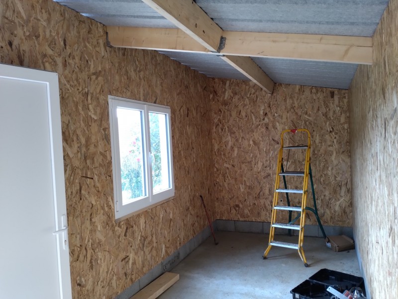 Création d'un bâtiment à bois en ossature bois proche de Goderville76