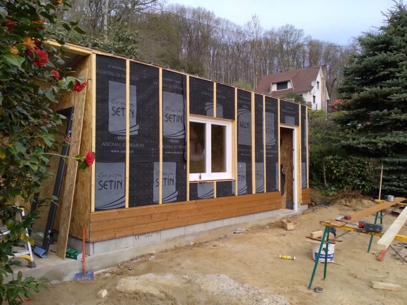 Création d'un bâtiment à bois en ossature bois proche de Fauville-en-caux Seine-Maritime 76