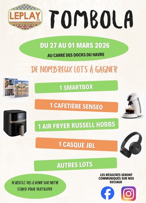 N'hésitez pas à venir sur notre stand pour participer