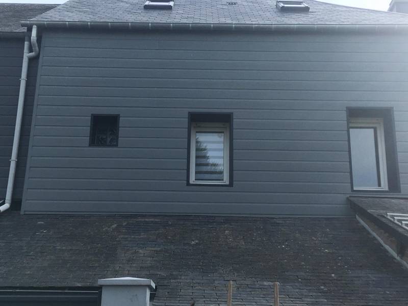 Isolation avec finition de clin