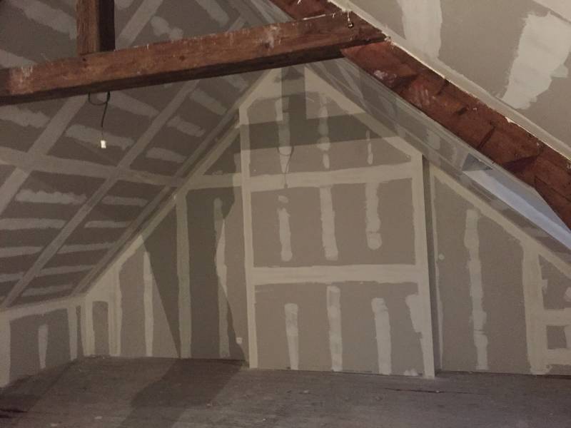 Isolation des combles en plaque de plâtre BA13 en Seine-Maritime 76